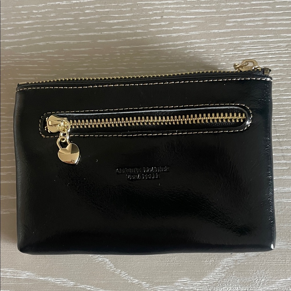 Genuine Black Leather Women's Wallet